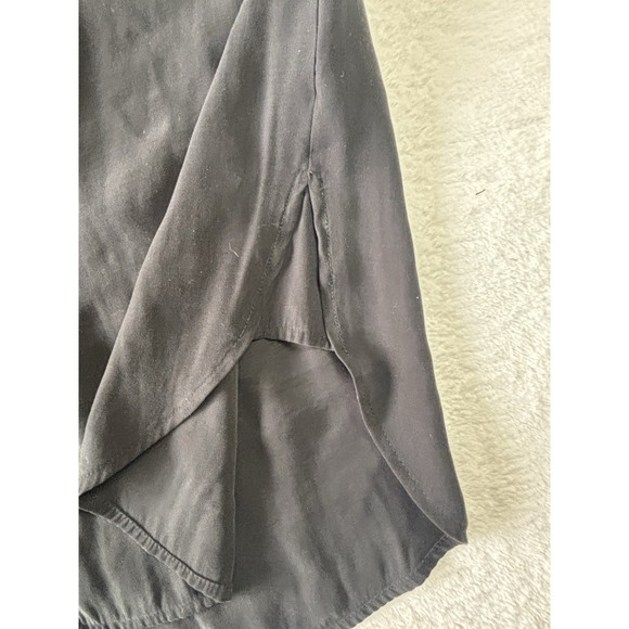 J-Jill Women's Tunic Black Dress Size Small with Pockets Sleeveless Summer Beach - Picture 7 of 13